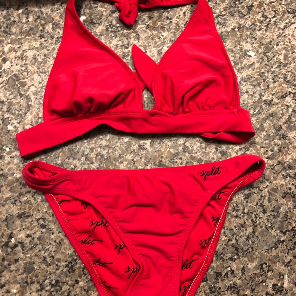 Split Swim Suit - worm once